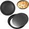 AZKEEGREY Confezione da 2 teglie perforate per quiche con base allentata da 30 cm, teglia perforata antiaderente con base allentata, teglia rotonda perforata con fondo rimovibile per cottura