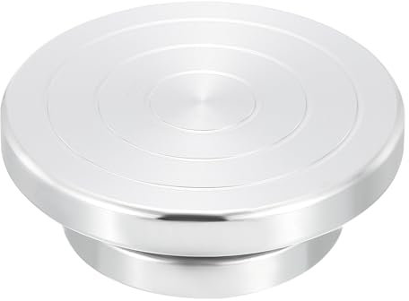 PATIKIL Plato Giratorio para Modelar, 4 Pulgadas de Diámetro, Mesa Giratoria de Arcilla para Cerámica de Doble Cara para Decoración de Tartas, Pintura en Aerosol, Proyectos de Manualidades