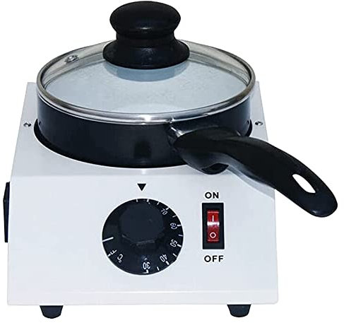 DMMFTERL Olla eléctrica para derretir Chocolate de 30 ℃ a 80 ℃, Calentador para derretir Chocolate con Control Manual, para Fiestas, Bodas y cumpleaños