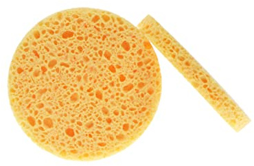 HAPINARY 12pcs Natural Cellulose Face Cleaning Sponge Face Scrub Exfoliator for Skin for Daily Cleansing