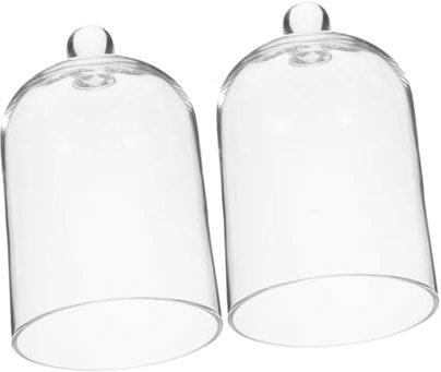 CIMAXIC Cúpula De Vidrio Transparente Cubierta De Flores Lápiz Labial Protector