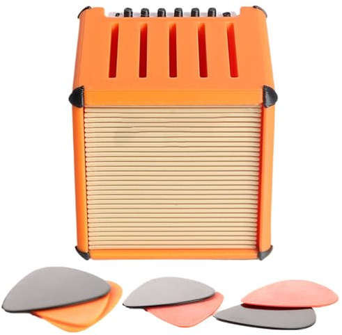 Guitar Pick Storage,Amp Speaker Guitar Pick Holder | Portable Large-Capacity 3D Printed Box Case for Musicians Bass Players Birthday Dad Husband Boyfriends Him