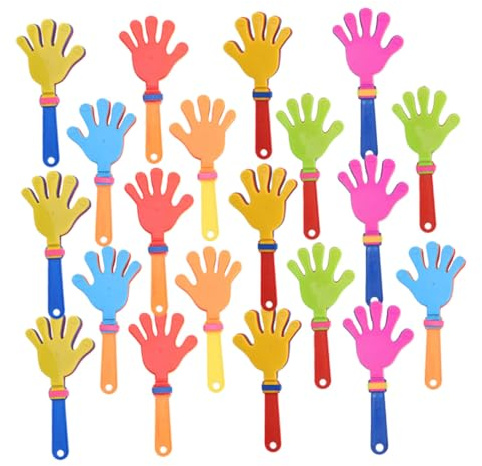Ciieeo 25piezas Aplausos De Mano De Colores Juguetes De Plástico Para Hacer Ruido Aplausos Para Fiestas Eventos Deportivos y Decoraciones De Carnaval