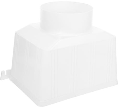 HAMPPLIES Kit Deviatore Grondaia PVC per Pluviali con Connessione Tenuta Stagna Imbuto Ampio per Raccolta Acqua Piovana Resistente UV per Uso Installazione senza Attrezzi per Ville e