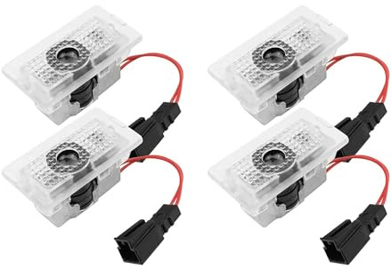 SiegenPro Proiettore di luci per porta auto con logo Tesla Model 3 Model Y Model S Model X 4 pezzi luce di benvenuto Logo Proiezione HD Tesla Accessori