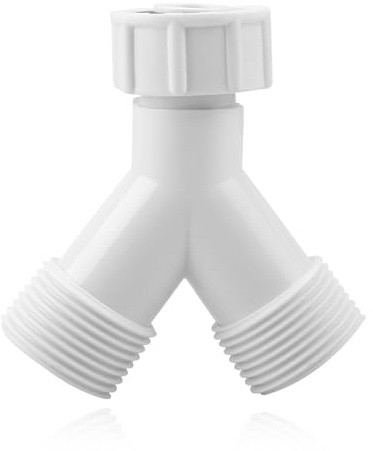 Gaomumu Heavy Duty ABS Plastic Y-Piece Hose Splitter, Thread Water Pipe Connector, Corrosion Resistant & Sturdy Leak-Proof Seal Pipe Tee Joint for Washing Machine, Dishwasher, Garden Hose.