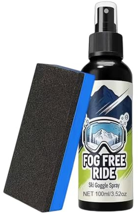 Spray Anti-Buée pour Lunettes Spray Anti-Buée à Longue Durée 100 ml | Désembueur Pour Masque De Ski Pour Hommes Maison Salle de Bain Intérieur et Extérieur Temps Froid Swing Ski Plongée et