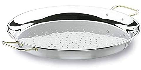 Lacor 60150- Padella per paella valenciana inox 50 cm