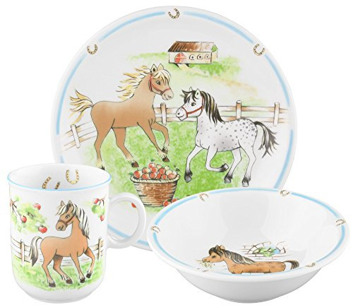 Seltmann Weiden Compact Mein Pony 001716566-Vajilla Infantil, Porcelana, Multicolor, 21 x 19 x 20 cm