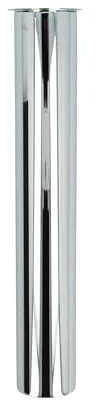 tecuro Tauchrohr für Waschtischsiphon, Ø 32 mm, Länge 300 mm für 1 1/4 Zoll Anschluss, kürzbar, Messing hochglanzverchromt