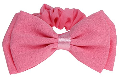 JUSTFOX - Schleife Haargummis Zopf-Halter Bow Rosa
