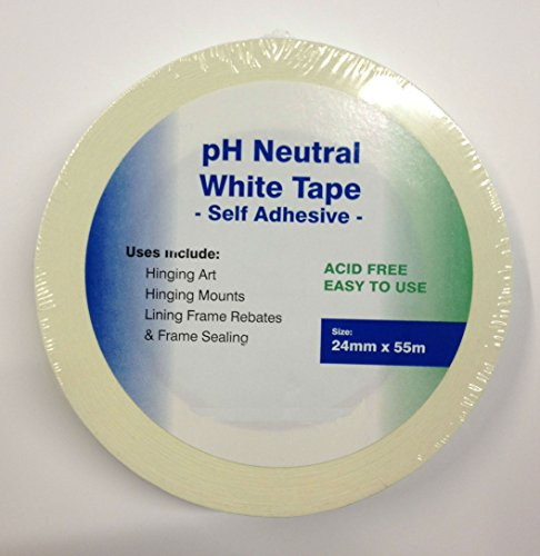 Acide (PH neutre Gonds) Blanc/ruban adhésif de masquage – 24 Mmx55 m
