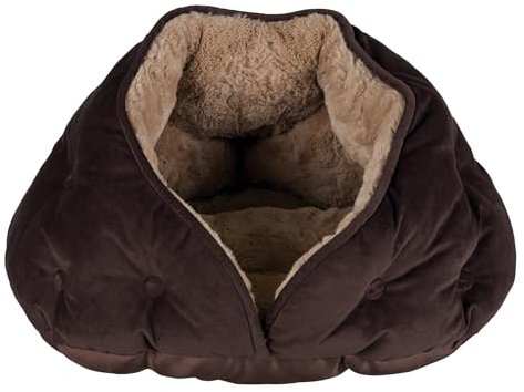 Trixie 36356 Kuschelhöhle Malu, 47 × 27 × 41 cm, braun/hellbraun