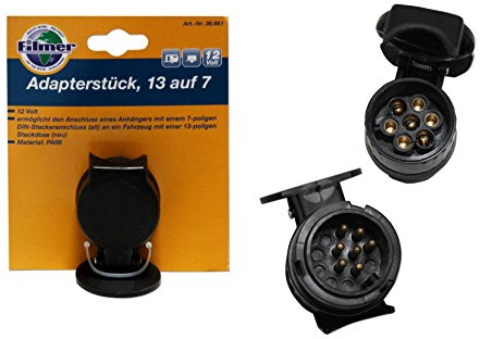 Filmer 36661 Adapterstück 13 auf 7 13-polige Steckdose auf 7-poligen DIN-Stecker