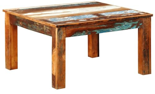 vidaXL Couchtisch Quadratisch Altholz