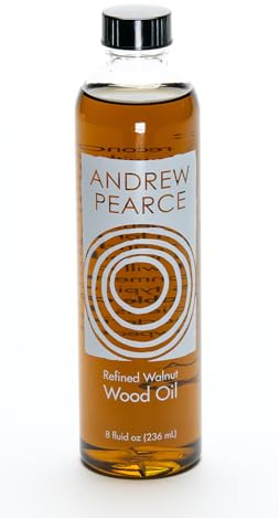 Andrew Pearce Premium Walnut Wood Oil Bowl Conditioner 8oz - Food Grade Wooden Bowl and Cutting Board Oil