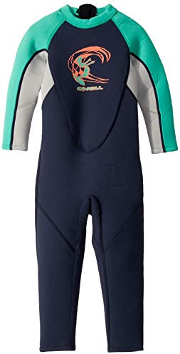 O'Neill Kids Reactor-2 2 mm Back Zip Full Grey 4 Little Kids