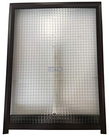 Ricambi per lucernari - Cupola/Vetro e telaio retinato/Vetro e telaio temperato - Luxtig cm 45x60 (Ricambio Telaio e vetro retinato - Testa di Moro)