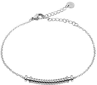 PAUL HEWITT Armkette Damen Silber Portside - Edelstahl Armband Damen mit Damen Schmuck Anhänger in Silber aus Edelstahl (Segeltau)