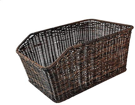 Fahrradkorb hinten XXL Gepäckträgerkorb - Red Loon für Fahrrad Gepäckträger - Schulranzen Korb im Rattanlook