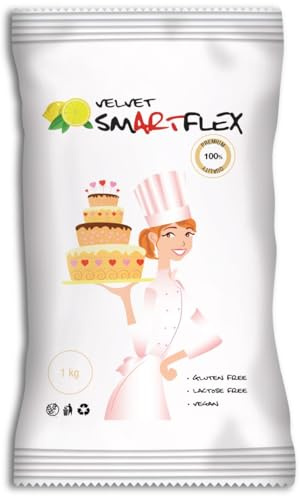 Smartflex Fondant White Velvet - Goût Citron Pâte à Sucre, 250 g