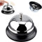 Sonnette de Service,Table Bureau Réception en Acier Inoxydable Cloche à Main Chromée Sonnette de Réceptionpour Hôtels Ecoles Cuisine Restaurants 8.5 * 5.5CM