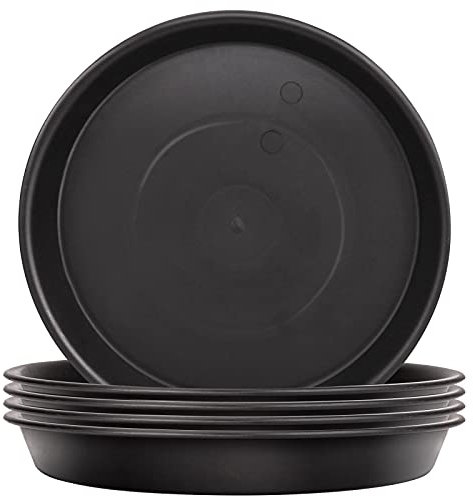 TStarJungle Lot de 5 Soucoupes pour Plantes, Soucoupes pour Pots de Fleurs pour Plantes, Plateaux de Planteur pour Intérieur, Extérieur, Jardin - 16cm