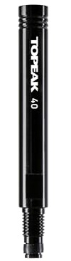 Topeak Ventil-Verlängerung Valve Extender 40mm (2er Set) Presta- Ventil Verlängerung aus Aluminium in der Farbe Schwarz, Maße:, 5x0,6x0,6 cm, 1,8 g, 15712019