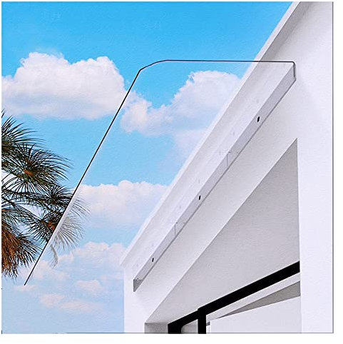 Porch Overhead Canopy, Window Door Awning Outdoor Garden Shade Shelter Clear Polycarbonate Sheets For Rain, Snow Protection, Scalable Decorate And Protect Homes,Villas, Balcony