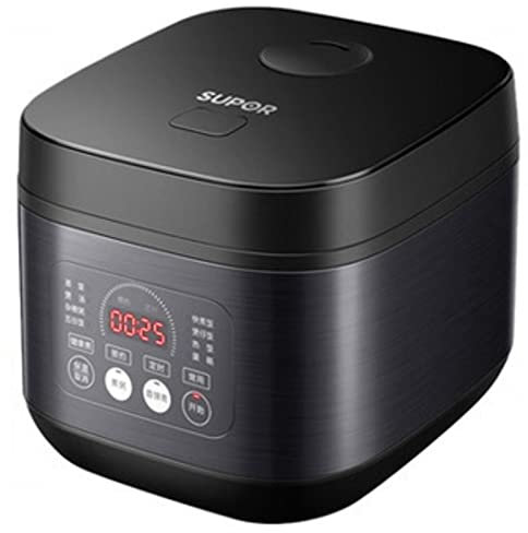 Riskokare Ångkokare Multikokare Non-Stick Mini Riskokare Havregryn Varm LED Display Metall,4L