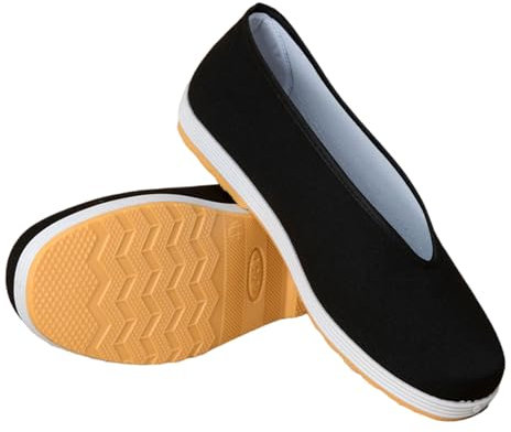 Tai-Chi Chaussures Chinoises,Chinois Kung Fu Pantoufles,Chaussures De Kung Fu Pour Homme,Conception De Bande éLastique,Respirant,Absorbant La Transpiration,Convient Pour IntéRieur/ExtéRieur