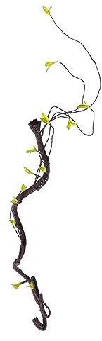 DOITOOL 1m Hängende Rebe Aus Rattan Künstliche Pflanze Für Haustierboxlandschaft Simulationspflanzenrattan Dekoration Für Reptilien Im Tropischen Habitat