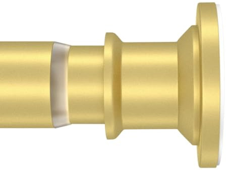 XIQIYY Gold Small Tension Rod 18-32 Inch Short Shower Curtain Rod No Drilling Expandable Closet Spring Rod,Stainless-Steel | Adjustable Stainless Steel Rod, No Drilling, Anti-Slip, Secure Fit, Ideal for Closets and Small Windows