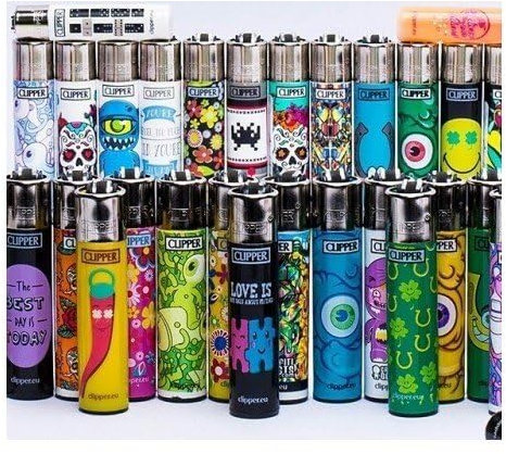 Clipper - Lot de 6 Briquets Micro Clipper Assortis Dépareillés - Collections mélangées, Multicolore