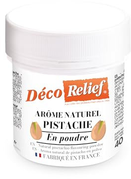 Déco Relief - Arôme Naturel de Pistache 40 g - Arôme en Poudre - Pour Gâteaux, Pâtisseries