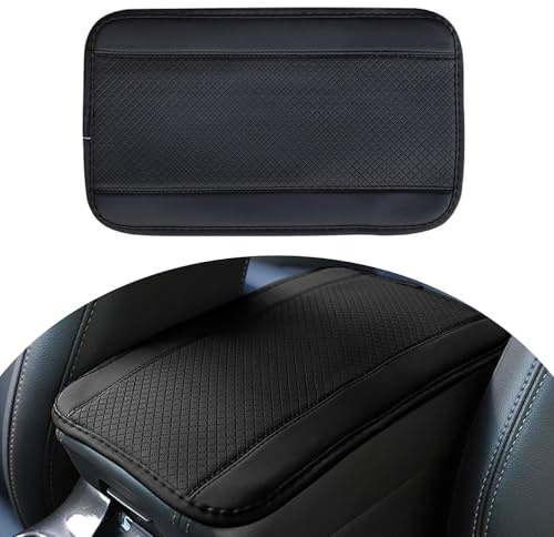 Esshogo 1 Stück Armlehnenkissen für Autos, Armlehnen-Kastenverkleidung, Atmungsaktiv Schutz, Armlehnenkissen, Mittelkonsole Abdeckung, für die Mittelkonsole, Armlehnen Polster Auto für Autos, SUV