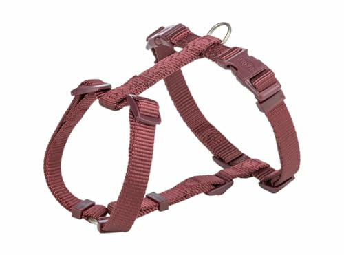 TRIXIE Premium H-Geschirr, XS–S: 30–44 cm/10 mm, Sangria