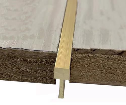 übergangsprofil Fugenschwellen-Abdeckleiste T-förmig, Außen-Übergangsklappenabschluss zum Verbinden von Lücken, wasserdichte Türschwellenleiste für Fliesen auf Holz(8x15 mm(5/16 x5/8))