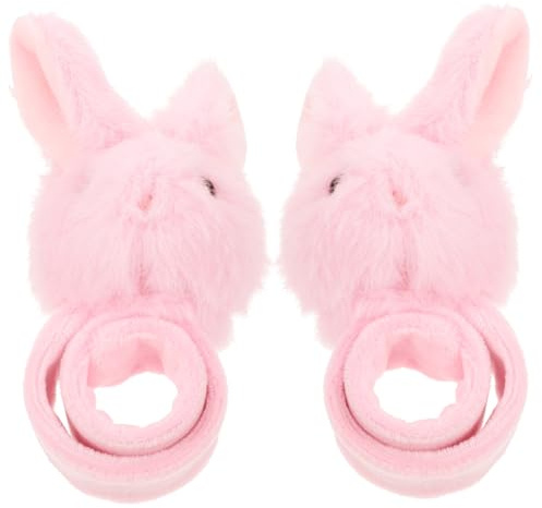 SUPVOX Lot De 2 Bracelets De Claque Lapin Pour Enfants Bracelet À Pression Animal Accessoire De Déguisement Pour Fêtes Cadeaux Et Jeux D’Imitation