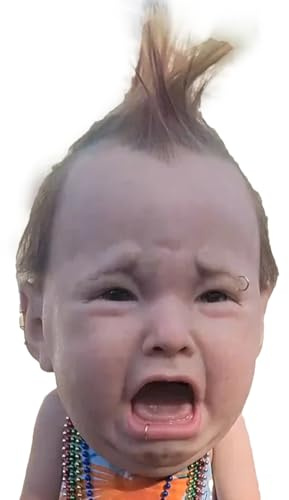 ZHUMCCY Sombrerería De Halloween,Máscara Latex Festividades - Casco De Bebé Punk Para Halloween Fiestas Disfraces Bromas Y Casas Encantadas