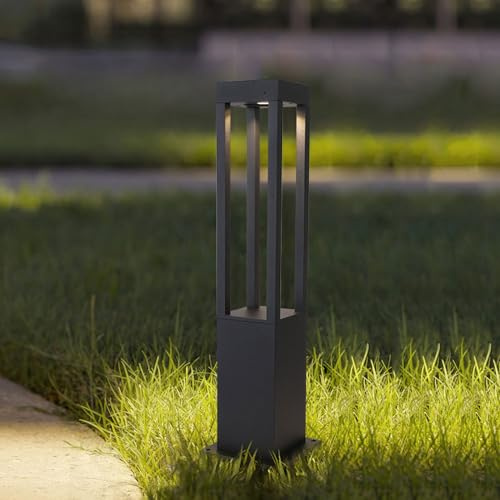 Lámparas de bolardo para Exteriores, Luces LED para Entrada de vehículos, Modernas, con Cable, para jardín, césped, Impermeables, de Aluminio, para pasarelas, Patios, Decorativas, 7 W (40 x 10,8