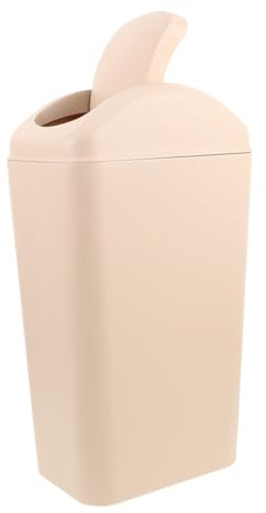 ULTECHNOVO Cubo de Basura Plástico con Tapa Oscilante Diseño y Compacto para Baño Cocina y Oficina Resistente y Fácil de Limpiar para Reducidos