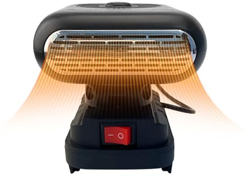 Riscaldatore per auto | invernali | Riscaldatore portatile per auto | Ventilatore con doppia alimentazione USB e sbrinatore parabrezza con sbrinatore