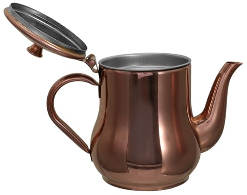 Hemobllo Jarra Coladora De Aceite De 500 Ml Acero Inoxidable Rosa Multifuncional Contenedor Para Cocina Filtro Reutilizable Adecuado Para Almacenar Aceite, Salsa y Sopas Domésticas