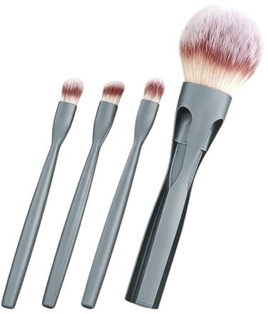 Makeupborstar set – magnetisk makeupborste set, bärbar syntetisk professionell kvinna makeupborstar för ansiktspulver rouge ögonskugga blandning | Kompakt resesminkväska för hemmakontor