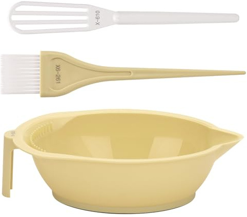 Kit de teinture pour cheveux - Bol de coloration - Brosse et mélangeur pour bricolage - Outils de salon de beauté - Kit d'outils de mélange de couleurs - Bol, brosse et fouet