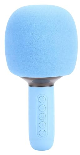 Tomantery Micrófono de Karaoke Inalámbrico Bluetooth Altavoz Portátil con Micrófono de Mano con Luces RGB 5 Efectos de Sonido para Cantar para Fiesta de Karaoke Niños Adolescentes Niños Niñas ABS