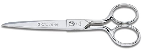 3 Claveles 7 - Tijera de costura de 7, Gris