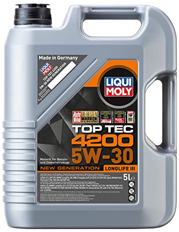 LIQUI MOLY Top Tec 4200 5W-30 New Generation | 5 L | Synthesetechnologie Motoröl | Art.-Nr.: 8973