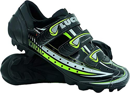 LUCK Scarpe da Ciclismo Master, con Suola in Carbonio e Tripla Striscia per Un Supporto Perfetto
